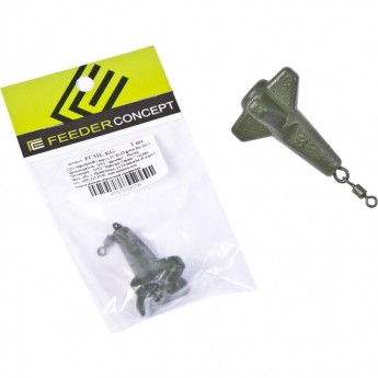 Груз маркерный с вертлюгой FEEDER CONCEPT Klin Green 120г Груз маркерный с вертлюгой FEEDER CONCEPT Klin Green 120г