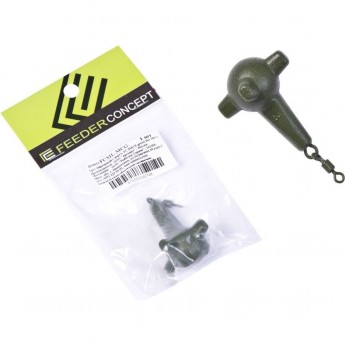 Груз маркерный с вертлюгой FEEDER CONCEPT Mace Green 70г Груз маркерный с вертлюгой FEEDER CONCEPT Mace Green 70г