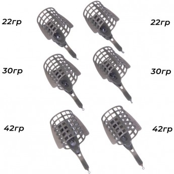 Набор пластиковых фидерных кормушек FEEDER CONCEPT M1 ОЗЕРО 6шт. Набор пластиковых фидерных кормушек FEEDER CONCEPT M1 ОЗЕРО 6шт.